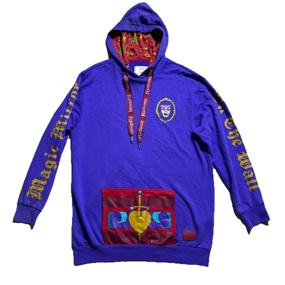 Disney x Loungefly Mirror Snow White Purple Hoodie Sweatshirt S Disneyland